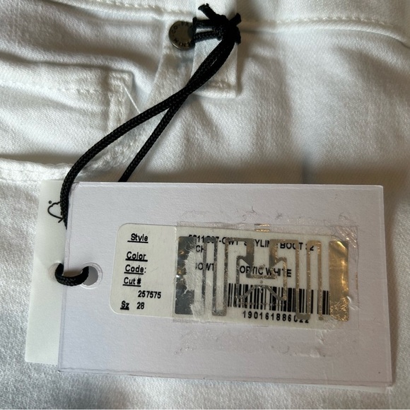 Paige Skyline Bootcut Jeans in Optic White Size 29 - Picture 9 of 12